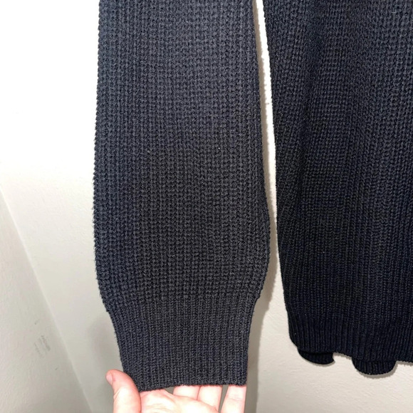 Express Red White & Black Heavyweight Knit Oversized Tunic Sweater Large Women’s - Picture 5 of 13